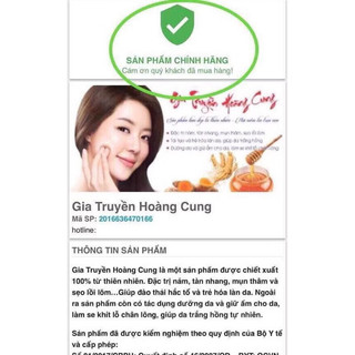 Kem Hoàng Cung bộ đêm dưỡng da, cải thiện nám tàn nhang
