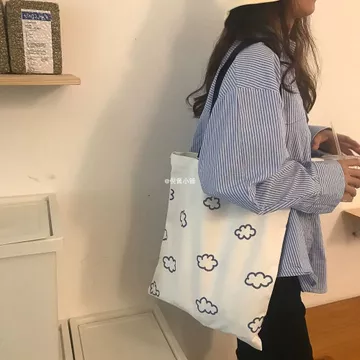Women's Canvas Tote Bag – for School