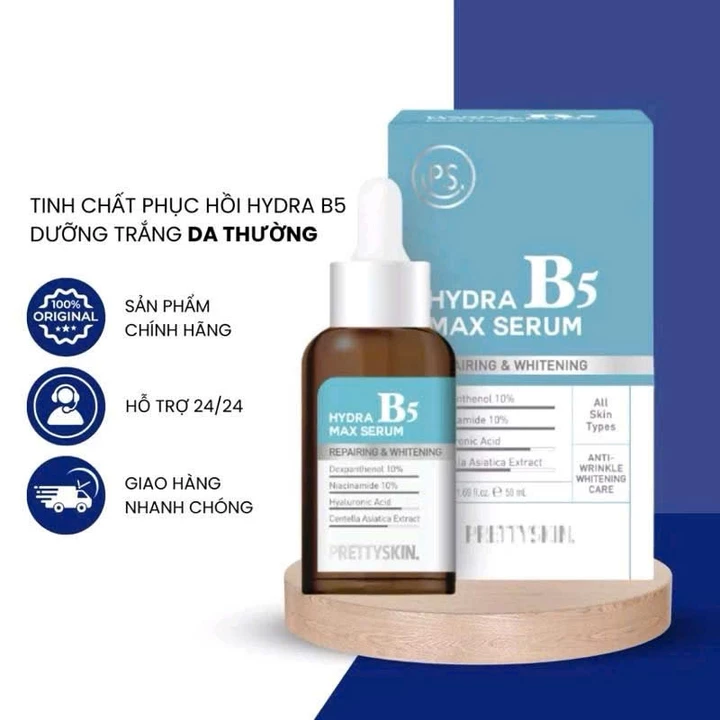 Tinh Chất Serum B5 Pretty Skin Hydra B5 Max Serum, Serum Phục Hồi, Serum Cấp Ẩm, Serum Dưỡng Trắng 50ml