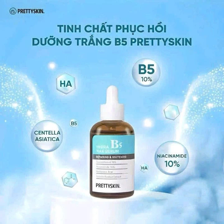 Tinh Chất Serum B5 Pretty Skin Hydra B5 Max Serum, Serum Phục Hồi, Serum Cấp Ẩm, Serum Dưỡng Trắng 50ml