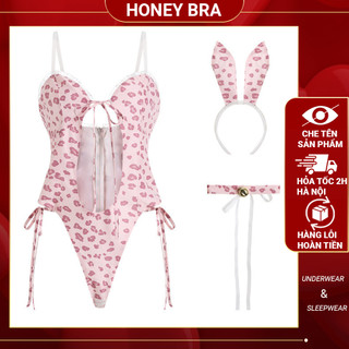 Bodysuit Tai Thỏ Gợi Cảm Họa Tiết Tim JS66 – Đáng Yêu Pha Lẫn Gợi Cảm, Tạo Bất Ngờ Ngọt Ngào Trong Từng Khoảnh Khắc