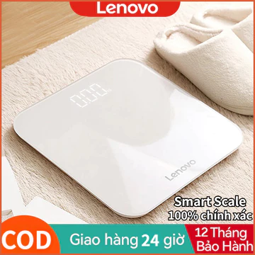 Cân Sức Khỏe Lenovo Smart Scale Cân Điện Tử Thông Minh Quy mô sức khỏe điện tử LED, trợ lý sức khỏe nhà Công suất 200KG