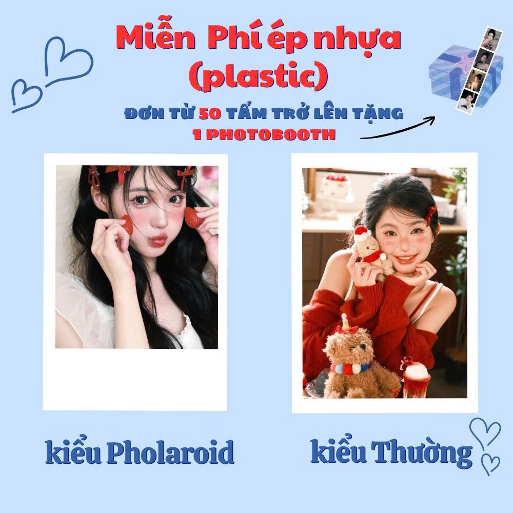 📸[In Từ 30 Tấm] In Ảnh Theo Yêu Cầu Polar 6x9 1K - Ép Plastic Bền Màu - In Hình Polar 50 Tặng 5