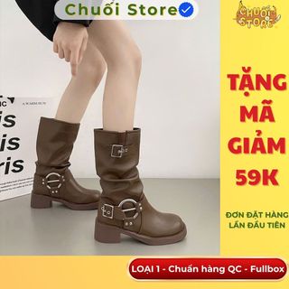 Giày boot nữ da PU tổng hợp dệt vải đế cao su mềm mại thoải mái nhe nhàng tinh tế