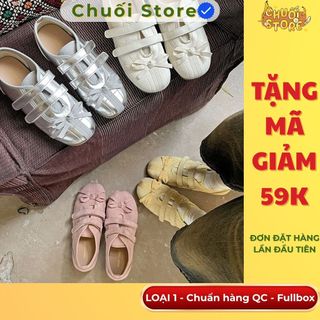 Giày thời trang nữ da PU tổng hợp dệt vải đế cao su dễ thương dễ phối đồ năng động nữ tính