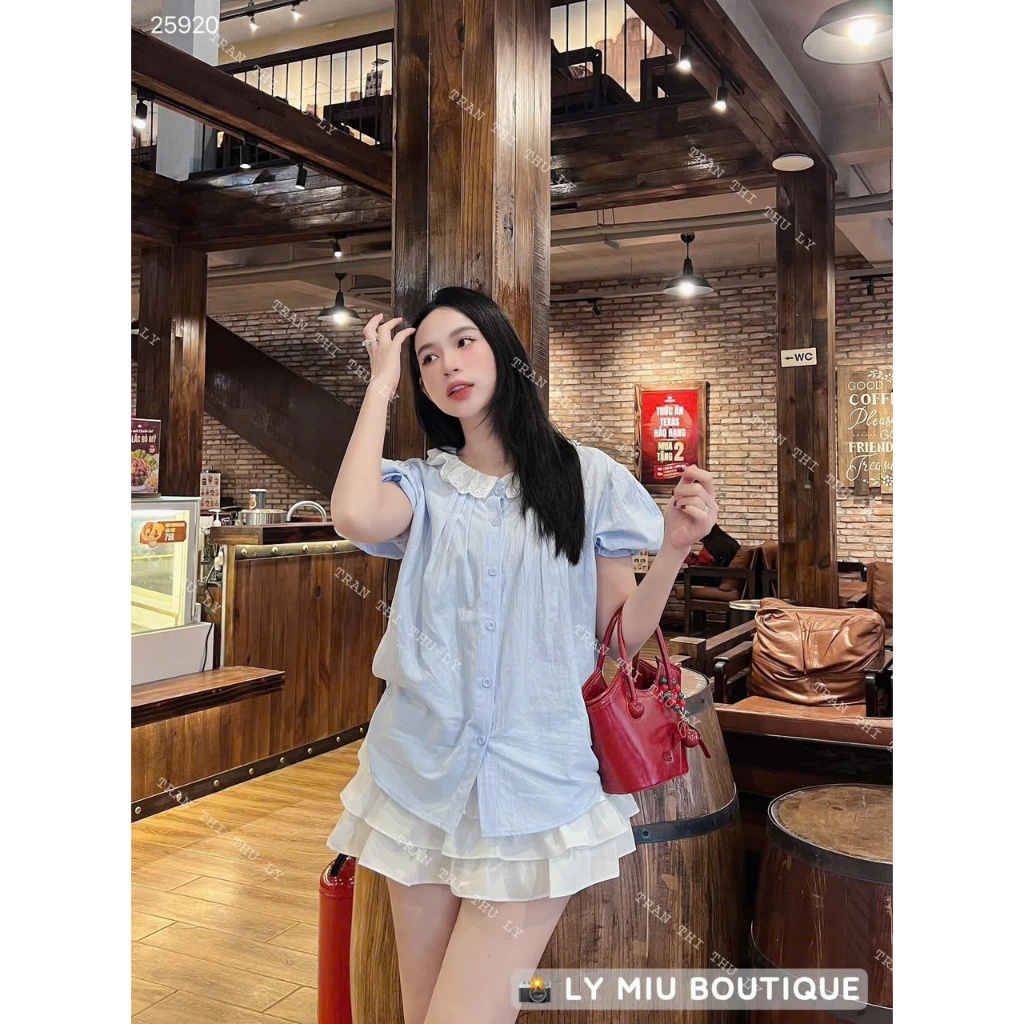 [ Video sp thực tế ] Set váy tầng (kèm quần) mix áo sơ mi babydoll phối bèo ren MCA phong cách tiểu thư hottrend