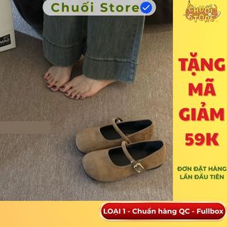Giày bệt nữ da PU tổng hợp dệt vải đế cao su dễ đi thuận tiện nhẹ chân nhẹ nhàng