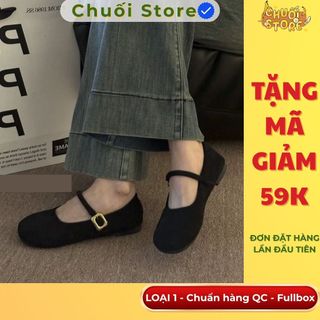 Giày bệt nữ da PU tổng hợp dệt vải đế cao su mềm mại êm ái nhẹ nhàng tinh tế
