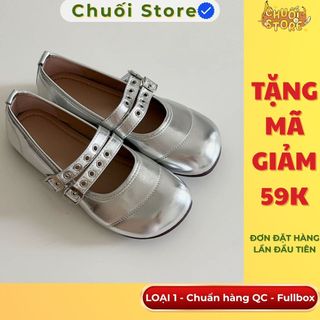Giày bệt nữ da PU tổng hợp dệt vải đế cao su cá tính đáng yêu dễ mang thoải mái