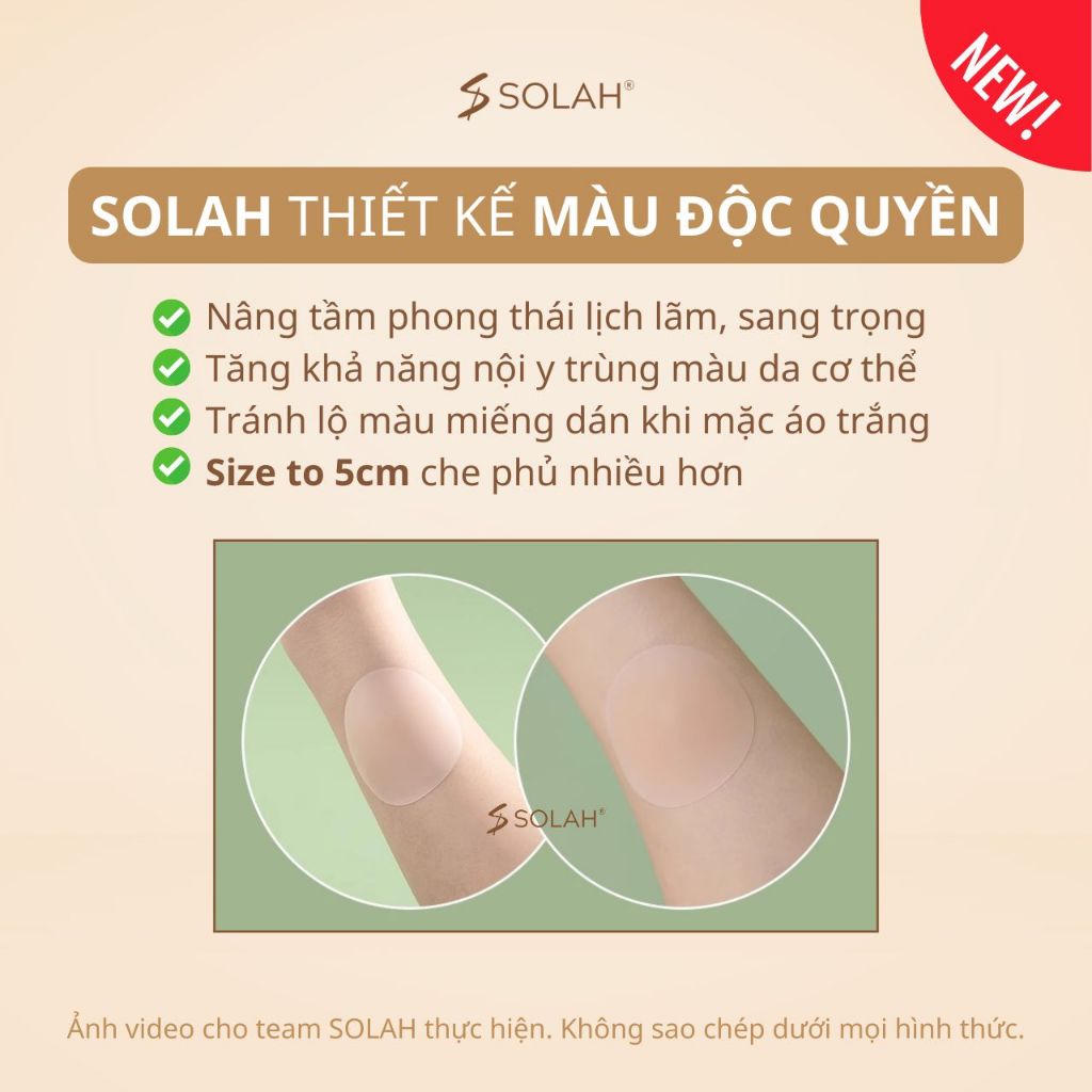 Miếng Dán Ngực Nam Giới SOLAH Silicon Có Gel 5cm Tái Sử Dụng Viền Cong Vát San Phẳng Núm Sơ Mi NP09