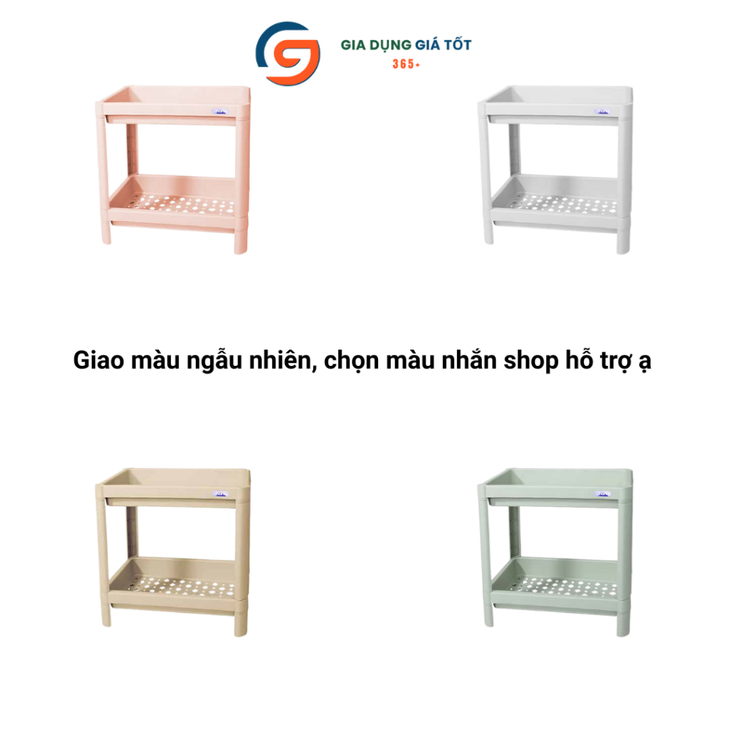 Kệ nhựa 2 tầng/3 tầng Ohana nhỏ gọn - kệ để bàn trang trí, đựng sách, đồ cá nhân, dụng cụ học tập