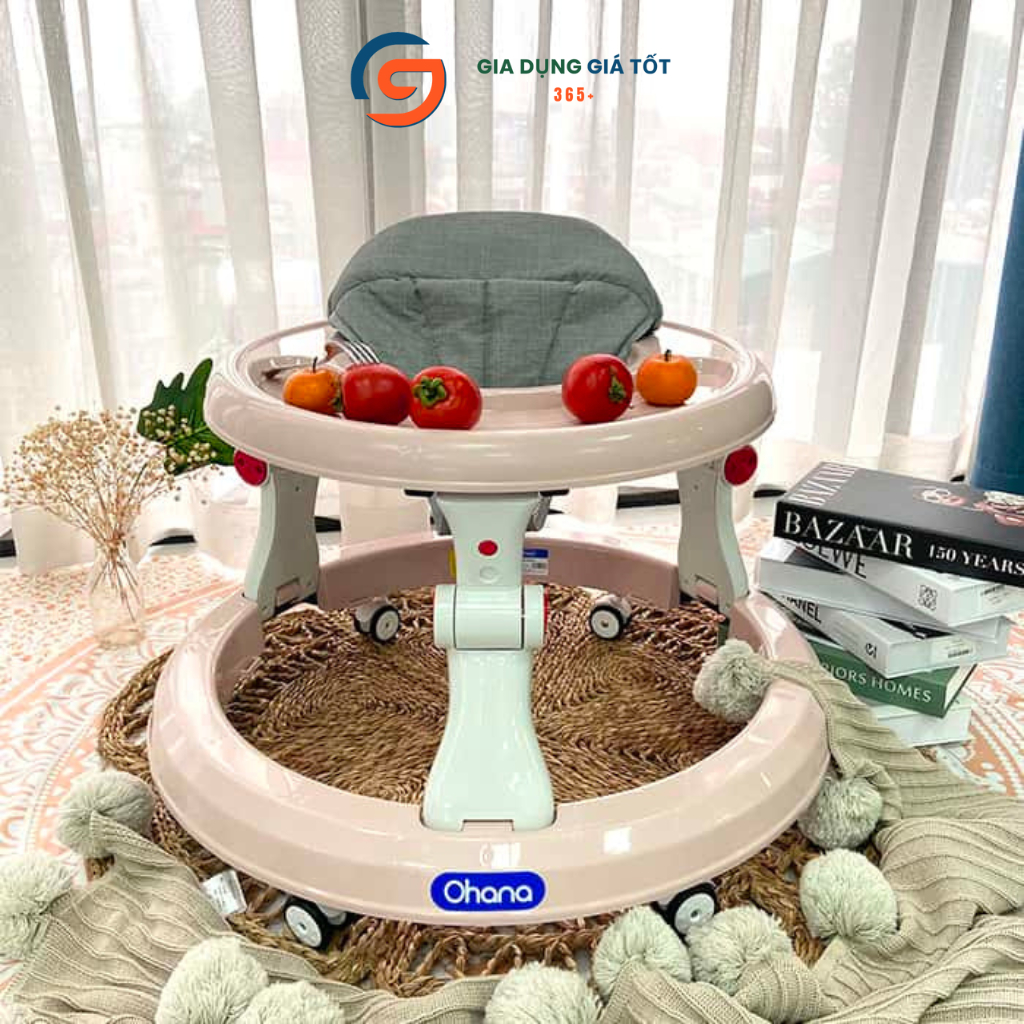 Xe tập đi cho bé Ohana gấp gọn thông minh - xe tập đi trẻ em an toàn, thiết kế chắc chắn, dễ sử dụng