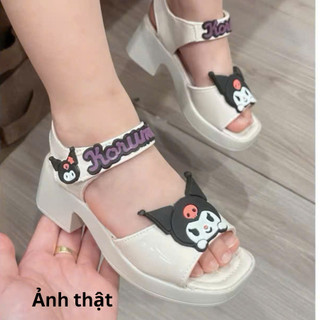 Giày búp bê cho bé gái, Sandal tăng chiều cao cho bé chất da đẹp mền êm mã 114