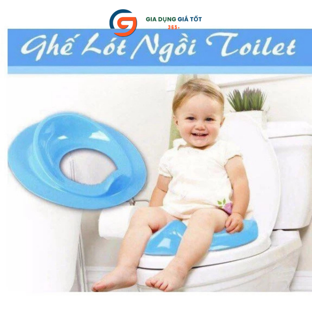Bệ vệ sinh cho bé tập ngồi bồn cầu - ghế lót bồn cầu trẻ em nhựa Song Long, chống trượt, dễ vệ sinh
