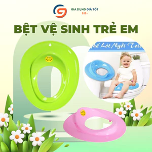 Bệ vệ sinh cho bé tập ngồi bồn cầu - ghế lót bồn cầu trẻ em nhựa Song Long, chống trượt, dễ vệ sinh