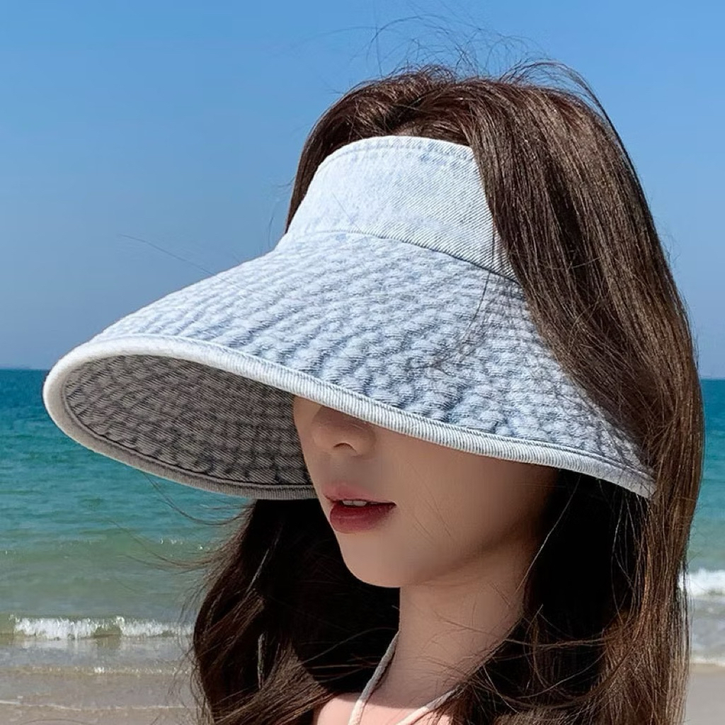 MŨ NỬA ĐẦU JEAN GẤP GỌN TIỆN LỢI PHONG CÁCH RETRO