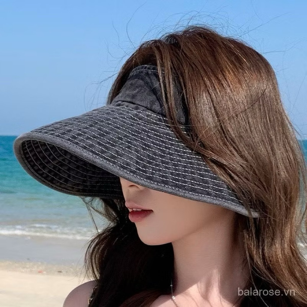 MŨ NỬA ĐẦU JEAN GẤP GỌN TIỆN LỢI PHONG CÁCH RETRO