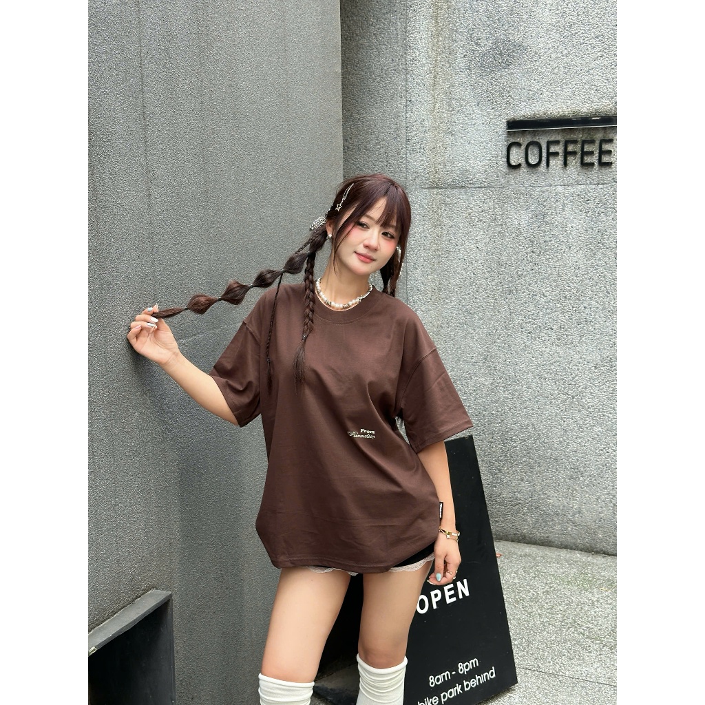 Áo Thun Paradise Boxy Tee Nevasome Cotton 250gsm Local Brand Tay Lỡ Form Boxy Rộng Nam Nữ Menswear Womenswear