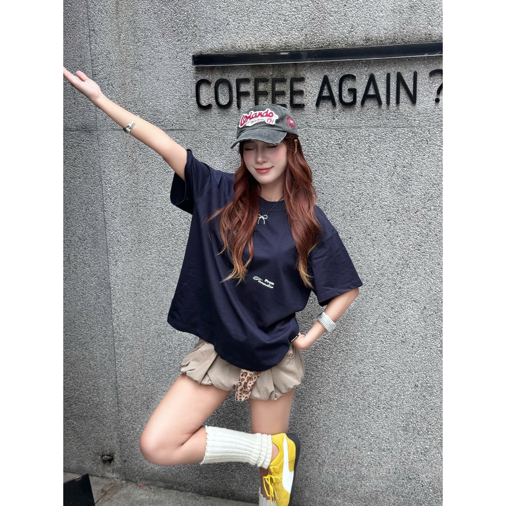 Áo Thun Paradise Boxy Tee Nevasome Cotton 250gsm Local Brand Tay Lỡ Form Boxy Rộng Nam Nữ Menswear Womenswear