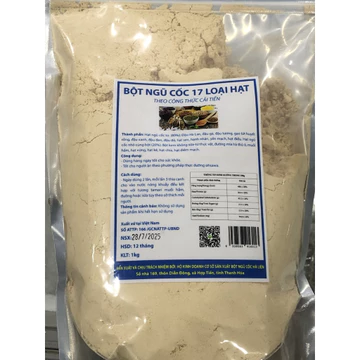 Bột Ngũ Cốc 17 Loại Hạt (1Kg) - Bột Ngũ Cốc Dinh Dưỡng Cho Người Ăn Chay