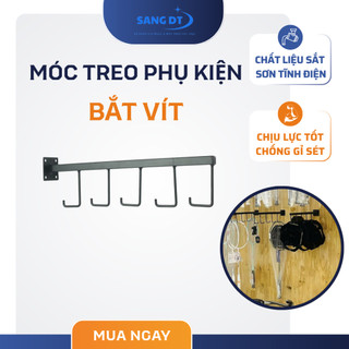 Móc Treo Vợt Cầu Lông 4 Móc Loại Bắn Vít Chắc Chắn, Treo Được 10–15 Vợt Đa Năng