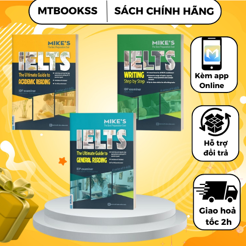 Sách - Combo IELTS MIKE Ielts Reading and Ielts Writting Dành Cho Người Tự Học - MCBooks