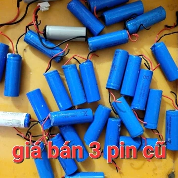 3 viên pin cũ tháo máy tăm nước 18500 các loại Pin cho máy tăm nước Procare A3, Procare A6, Procare V5, Procare KHD13,