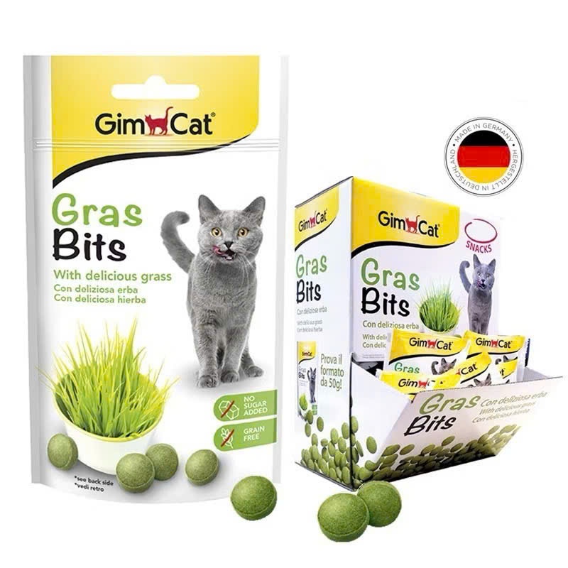 Viên cỏ mèo Gimcat hỗ trợ tiêu hoá bổ sung chất xơ tiêu búi lông cho mèo