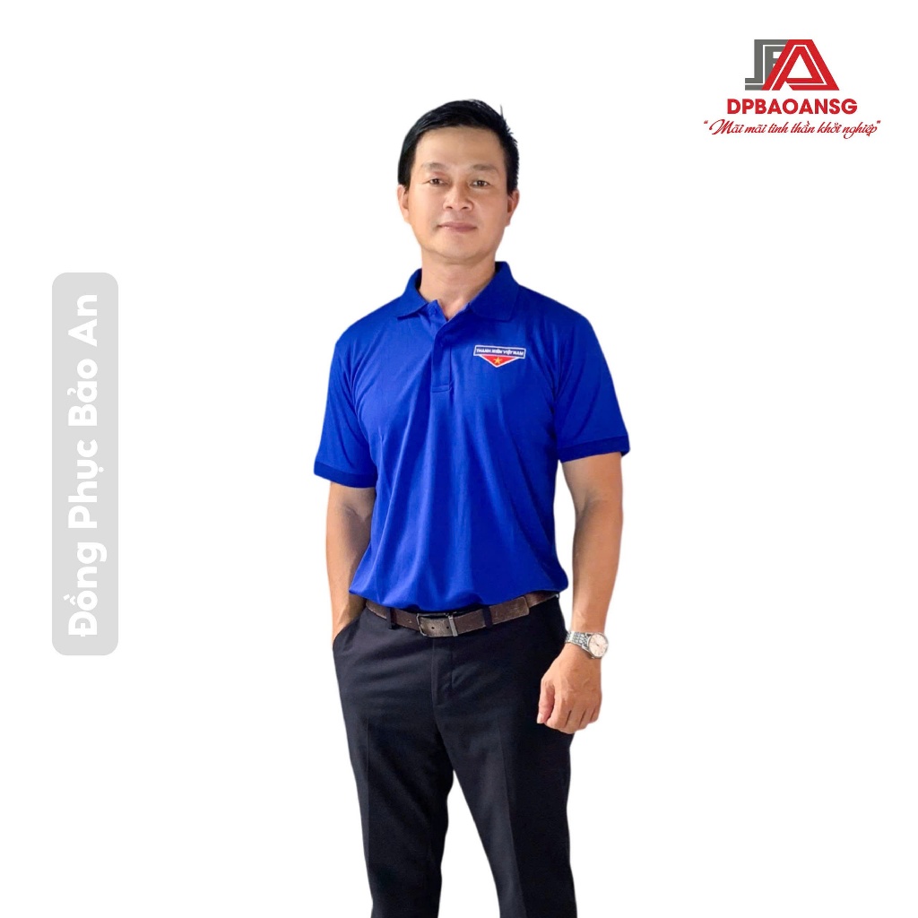 Áo Thun Đoàn Thanh Niên NAM NỮ Logo Thêu - Áo Thun Tình Nguyện Vải Cá Sấu Mè Thoáng Mát