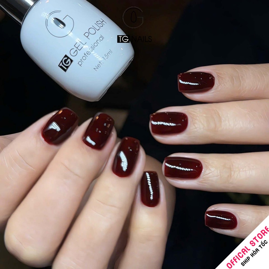 Sơn gel đỏ lẻ TG thời thượng, sáng da