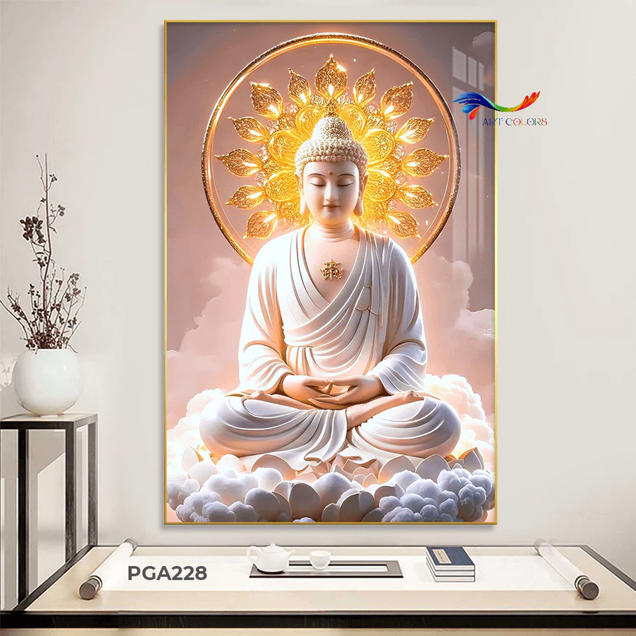 Tranh tráng gương ĐỨC PHẬT A DI ĐÀ- ART COLORS