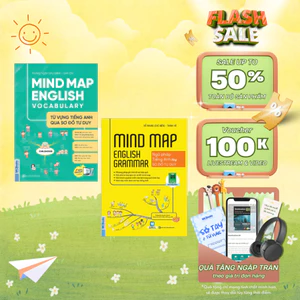 Sách - Mindmap English Grammar và Mindmap English Vocabulary, Kèm App Online - Mcbooks Chính Hãng