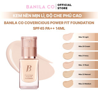 [LIVE] Kem nền mịn lì độ che phủ cao Banila Co Covericious Power Fit Foundation SPF45 PA++ 14ML