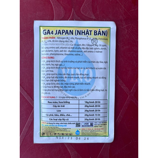 Phân Bón Lá GA4 Japan - Siêu Kích Thích Sinh Trưởng, Đâm Chồi, Bật Đọt, Lớn Trái, Đẹp Màu