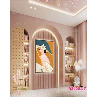 Phông Nền Mẫu Giả Góc 3D 5D Livestream Chụp Ảnh Mẫu Mới Chất Liệu Lụa Cao Cấp Bền Màu