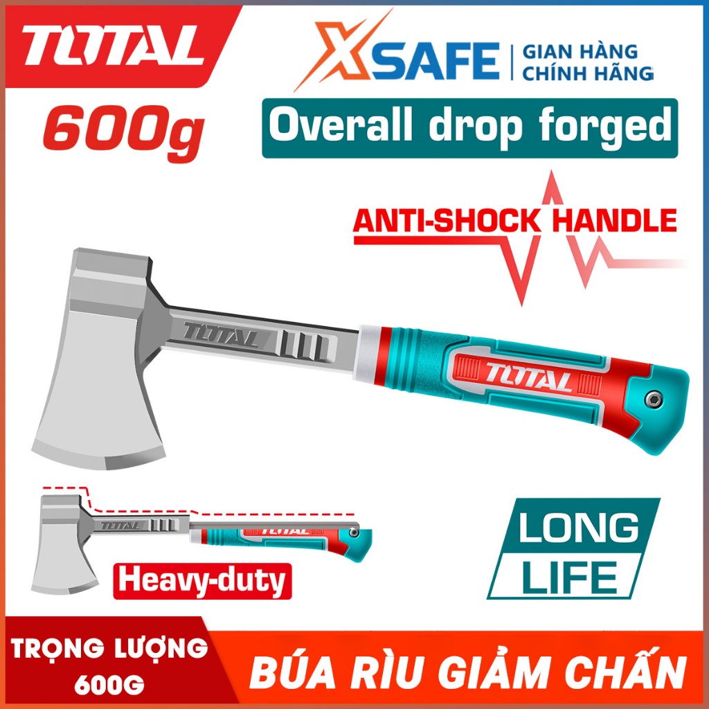 Búa rìu giảm chấn cải tiến mới TOTAL THAX061600L trọng lượng 600g, tay ...