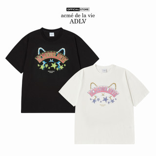 Áo Thun ADLV Star Rabbit dáng oversized màu đen/kem - Hàng chính hãng