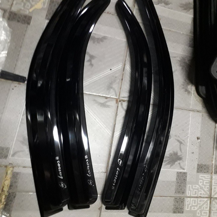 Vè che mưa xe Daewoo Lanos Hàn Quốc Phù hợp các đời xe, Nhựa Đen Cao Cấp (Giá 1 bộ)
