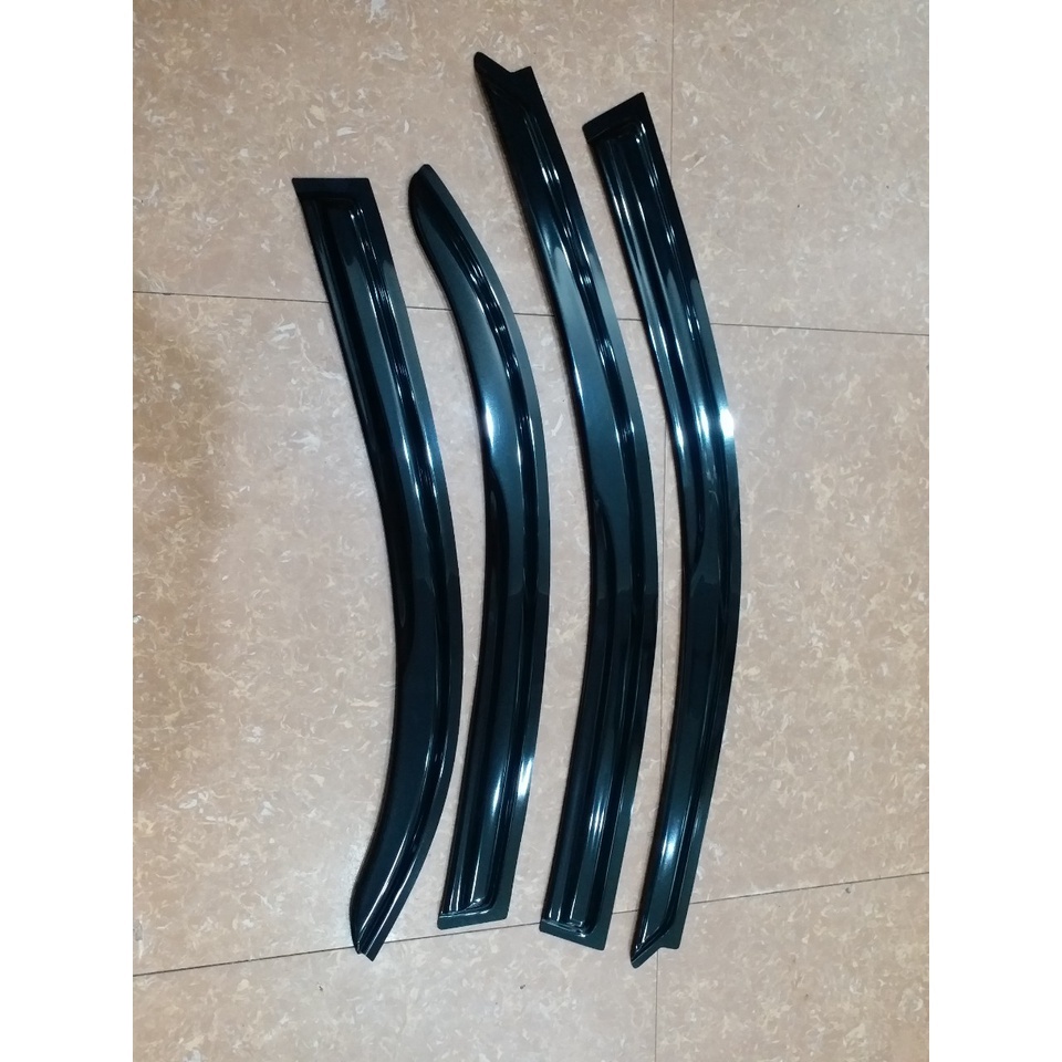 Vè che mưa xe Daewoo Lanos Hàn Quốc Phù hợp các đời xe, Nhựa Đen Cao Cấp (Giá 1 bộ)