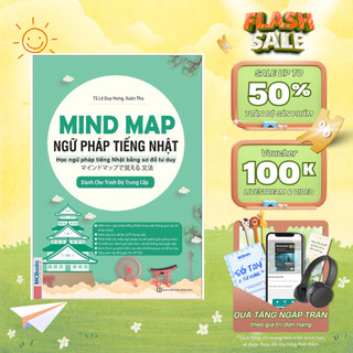 Sách Mind Map Ngữ Pháp Tiếng Nhật Qua Sơ Đồ Tư Duy – Dành Cho Trình Độ Trung Cấp MCBooks