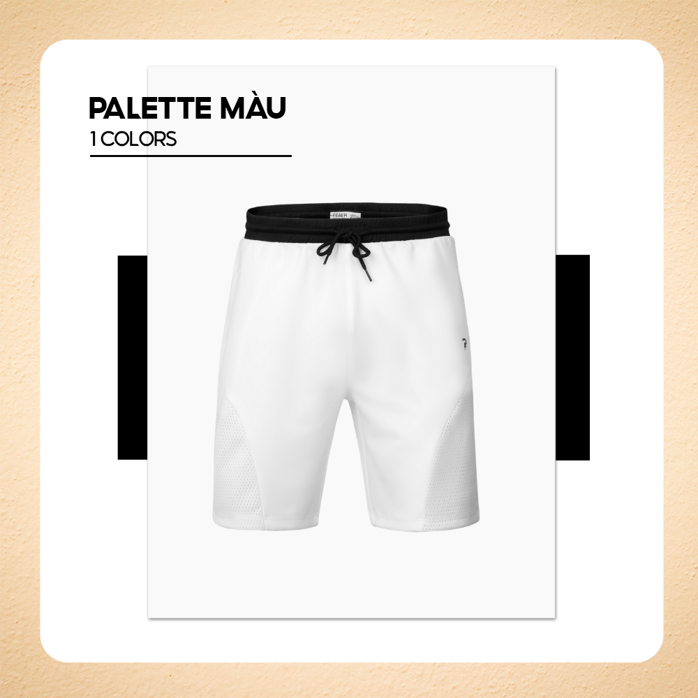 [RUNKEE COLLECTION] Quần short nam thể thao VOLT, form Regular vừa vặn, chất vải Polyspun mềm mại, co giãn - FEAER