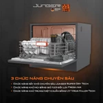 Máy Rửa Chén Mini Junger Leopard DWJ-063 Pro 8 Bộ Máy Rửa Bát Sấy Khô Khép Kín Công Suất Mạnh Mẽ Bảo Hành 5 NĂM — ảnh 3