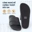 Dép da nam cao cấp CORVIN SOLID quai ngang đơn, đế cao su bền bỉ, chống trơn trượt, chống hôi chân