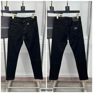 Quần jean nam ống côn đen basic form slim trẻ trung HM765