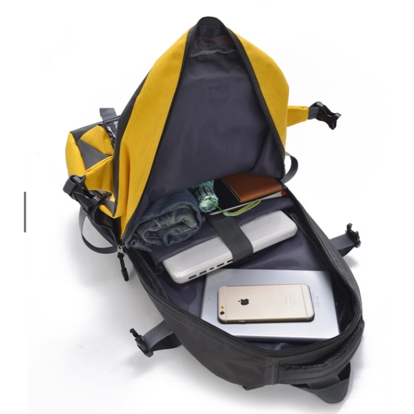 Balo du lịch cỡ lớn unisex 45L balo phượt nam nữ chống nước, đệm lưng thoáng khí siêu bền