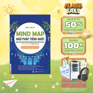 Sách - Mindmap Ngữ pháp tiếng Nhật - Học ngữ pháp tiếng Nhật bằng sơ đồ tư duy - Dành cho trình độ sơ cấp - MCBooks