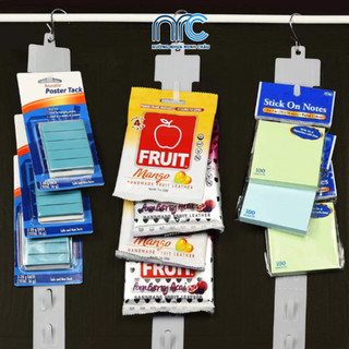 Combo 10 Dây nhựa treo bimbim, treo bịch bánh snack, treo bánh kẹo cho cửa hàng siêu thị - Tặng kèm 10 móc