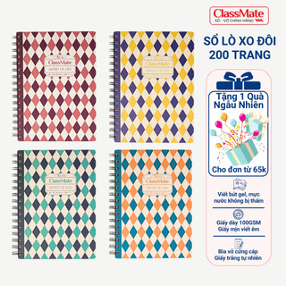 Sổ Lò Xo B5/A5 Kẻ Ngang Classmate 200 Trang 100gsm Bìa Qủa Trám, Sổ Tay Ghi Chép, Viết Nhật Ký, Planner, Sổ Ghi Chép