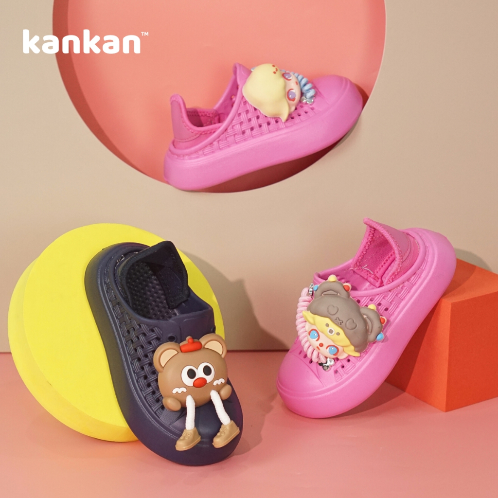 Giày Lười Cho Bé Trai Bé Gái KanKanStore Giày Không Dây Nhựa EVA Nhẹ Êm Chân KA45