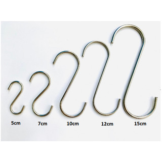 Móc Treo Đồ Inox Hình Chữ S Treo Đồ Siêu Chắc Chắn, Sáng Bóng Không Gỉ, Kích Thước Phù Hợp